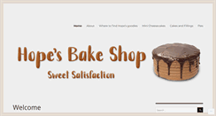 Desktop Screenshot of hopesbakeshop.com