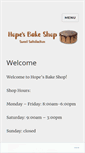 Mobile Screenshot of hopesbakeshop.com